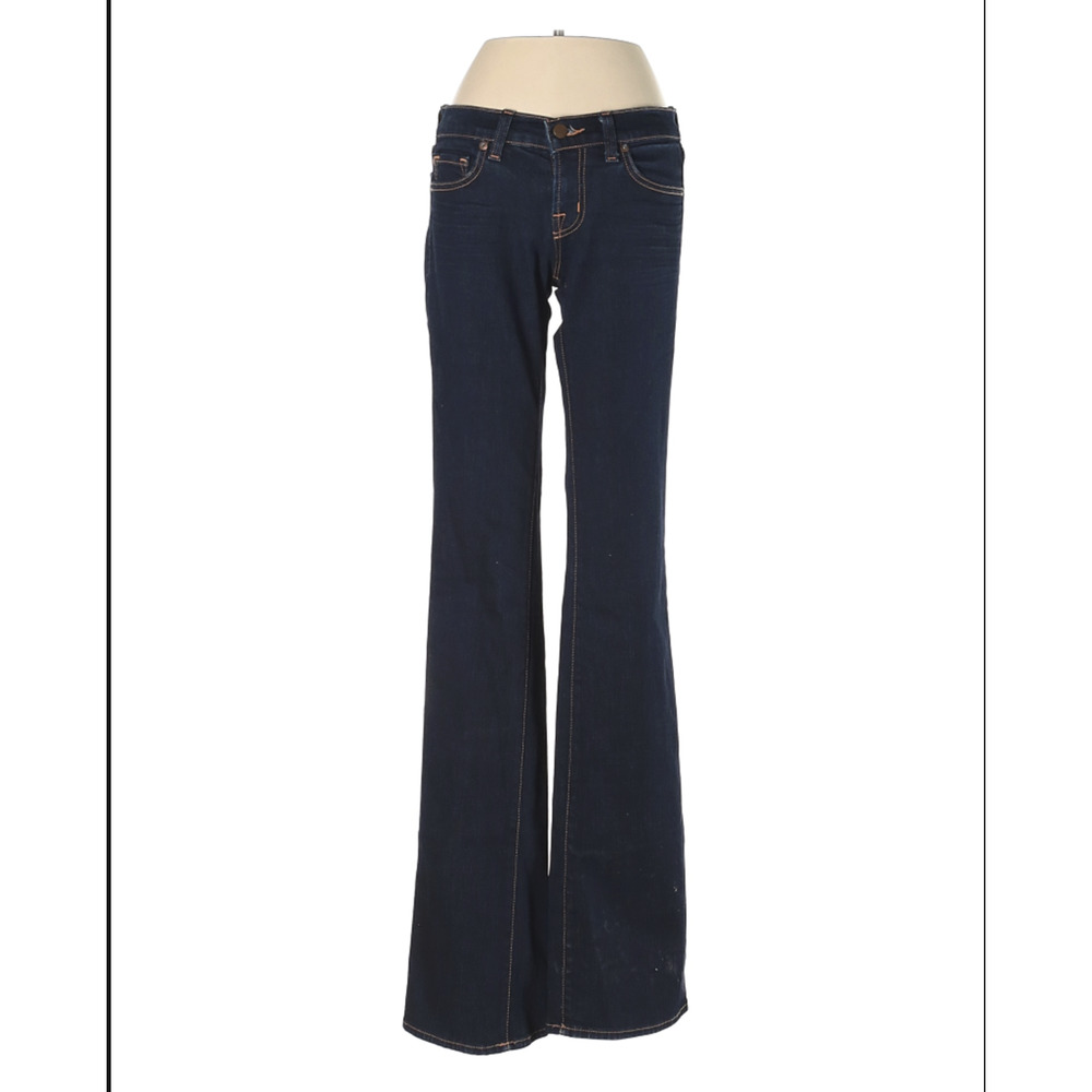 [ref 12] J Brand Dark Wash low Rise Flare Jeans Sz 25
